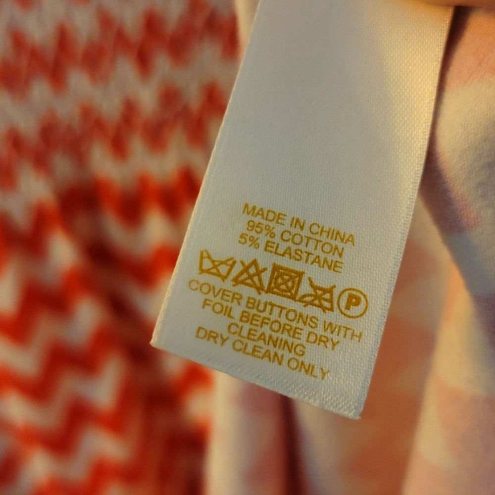 Kate Spade Leora Chevron Stretch Red White Sleeveless A-Line Dress Size L - Picture 5 of 8